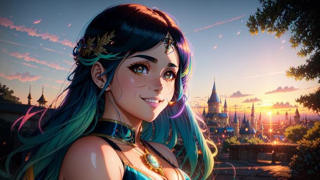 Обои картинки фото аниме, unknown,  другое , нейросети, графика, нейроарт, ai, art, нейронные, сети, рисунки, нейро, искусство