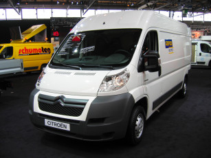 Картинка citroen jumper автомобили выставки уличные фото