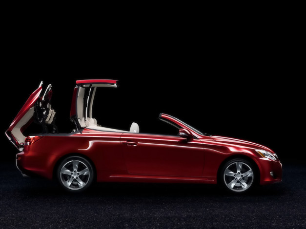 Обои картинки фото 2009, lexus, is, 250c, folding, hardtop, автомобили