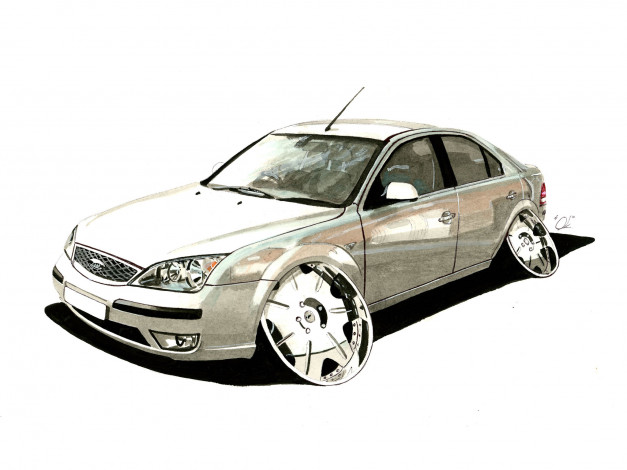 Обои картинки фото автомобили, рисованные