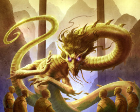 Картинка фэнтези драконы