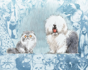 Картинка рисованные животные