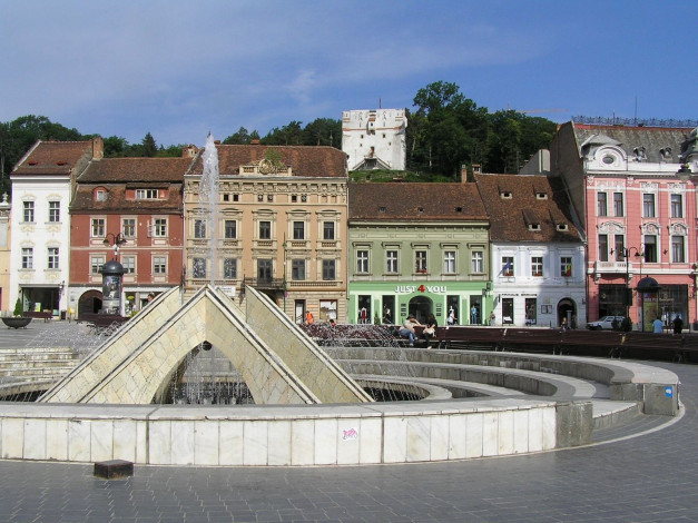 Обои картинки фото города, фонтаны