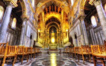 Картинка интерьер убранство роспись храма