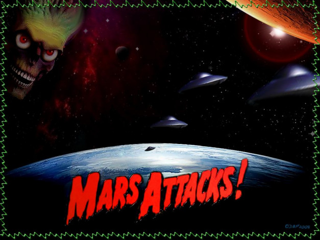 Обои картинки фото кино, фильмы, mars, attacks
