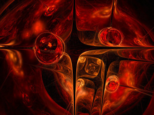 Картинка 3д графика fractal фракталы абстракция