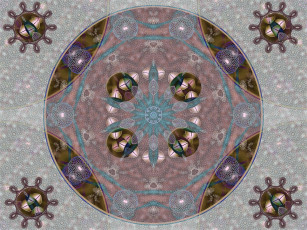 Картинка 3д графика fractal фракталы узор