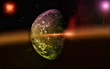 Картинка космос арт планета звёзды