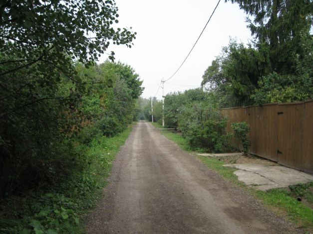 Обои картинки фото природа, дороги, забор, деревья