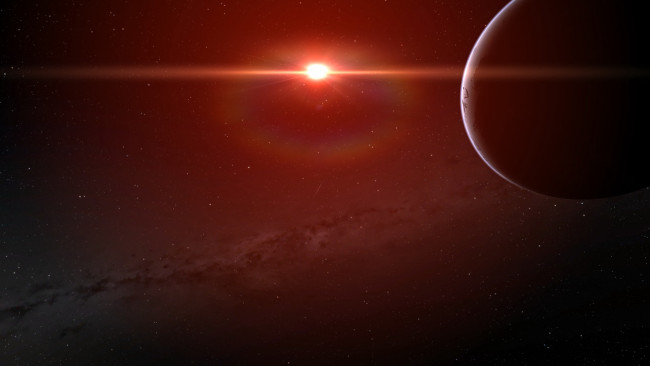 Обои картинки фото космос, арт, звёзды, планета