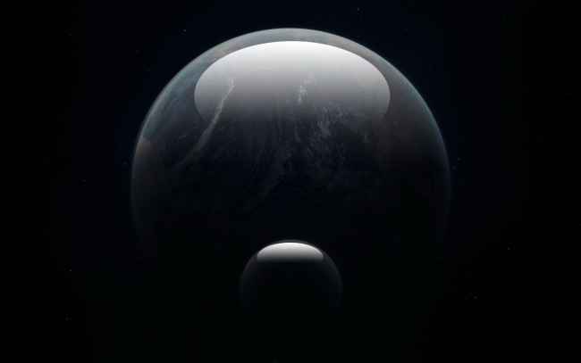 Обои картинки фото космос, арт, планеты, звёзды, вселенная