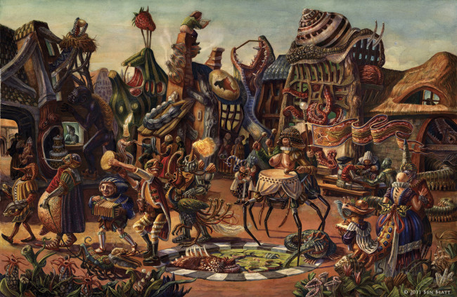 Обои картинки фото ben, blatt, фэнтези, существа, сюрреализм