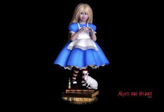 Картинка 3д графика people люди книги кролик девушка