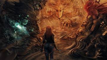 Картинка prometheus space jockey engine фэнтези иные миры времена девушка