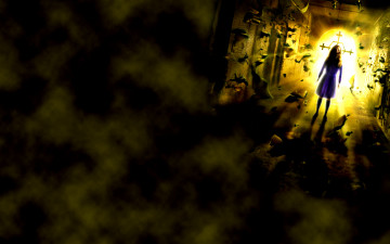 обоя сайлент, хилл, кино, фильмы, silent, hill, девочка, крест, мрак