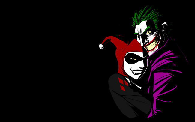 Обои картинки фото джокер, харли, квинн, рисованные, комиксы, harley, quinn, joker, комикс