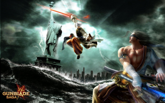 Обои картинки фото gunblade, saga, видео, игры