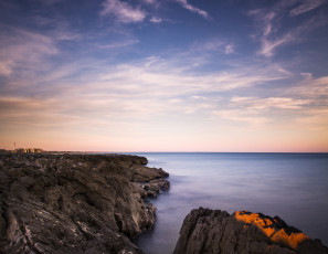 Картинка природа побережье облака скалы небо