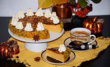 Картинка еда торты ложка чашка кофе торт свеча