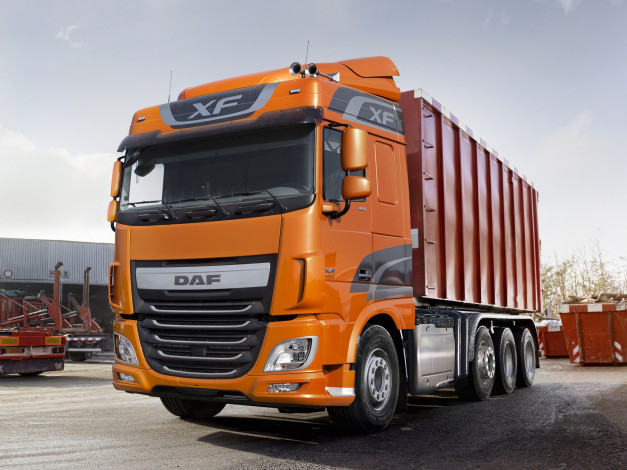 Обои картинки фото автомобили, daf, 2013г, cab, space, super, ftm, 8x4, xf, 460