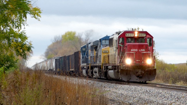 Обои картинки фото техника, поезда, железная, дорога, локомотив, состав