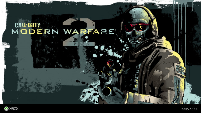 Обои картинки фото видео игры, call of duty,  modern warfare 2, call, of, duty, 4, modern, warfare, xboxart, шутер, экшен