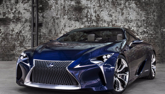 Обои картинки фото автомобили, lexus, concept, blue, lf-lc, лф-лцв, лексус