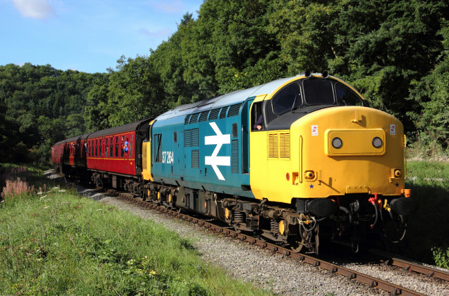 Обои картинки фото техника, поезда, состав, локомотив, дорога, железная