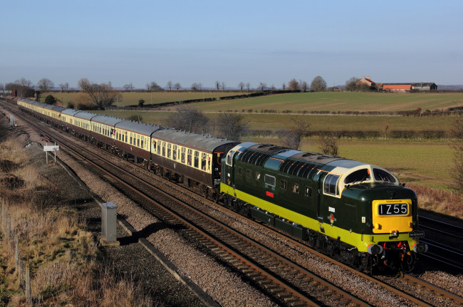 Обои картинки фото техника, поезда, состав, локомотив, дорога, железная