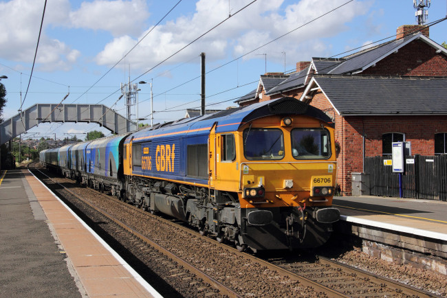 Обои картинки фото техника, поезда, железная, дорога, локомотив, состав