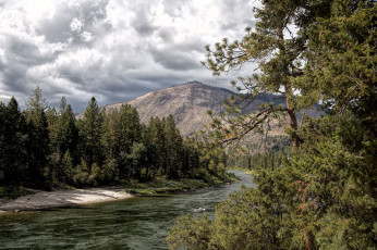 Картинка природа реки озера река горы лес