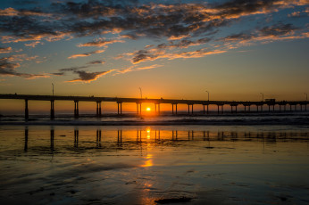 Картинка природа восходы закаты закат океан