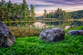 Картинка природа реки озера река лес