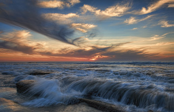 Картинка природа моря океаны рассвет