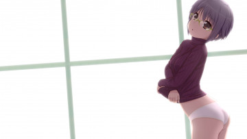 Картинка аниме the+melancholy+of+haruhi+suzumiya фон взгляд девушка