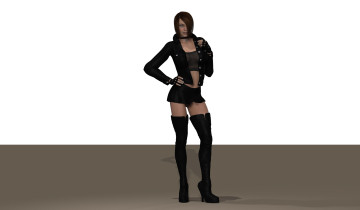 обоя 3д графика, люди , people, взгляд, фон, девушка