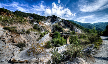 Картинка природа дороги горы серпантин