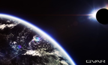 Картинка космос арт планеты вселенная галактика