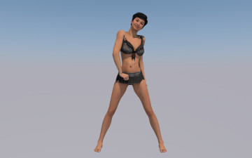 Картинка 3д+графика люди+ people фон взгляд девушка