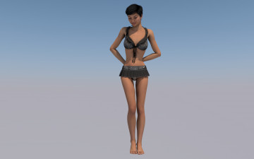 Картинка 3д+графика люди+ people фон взгляд девушка