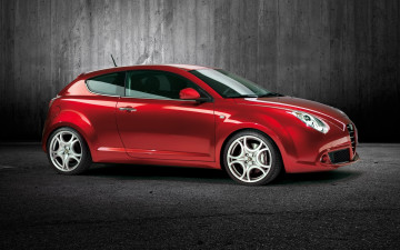 Картинка автомобили alfa+romeo mito альфа-ромео красный стена