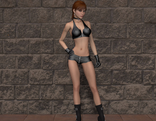 Обои картинки фото 3д графика, люди , people, девушка, взгляд, фон