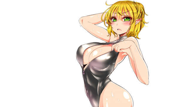 Обои картинки фото аниме, touhou, эльф, девушка, roki, hirokix, арт, фон, mizuhashi, parsee