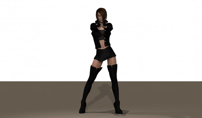 Обои картинки фото 3д графика, люди , people, фон, взгляд, девушка