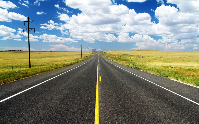 Обои картинки фото природа, дороги, дорога, поле