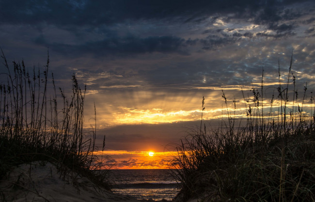 Обои картинки фото природа, восходы, закаты, закат