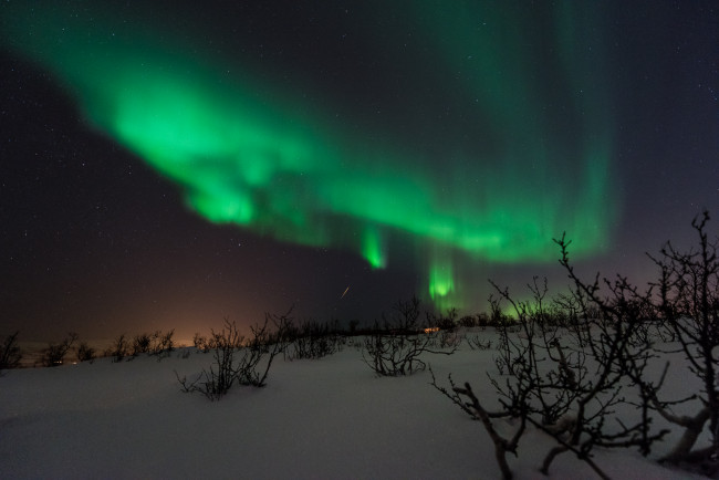 Обои картинки фото природа, северное сияние, сполохи