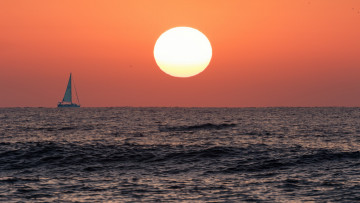 Картинка корабли Яхты рассвет