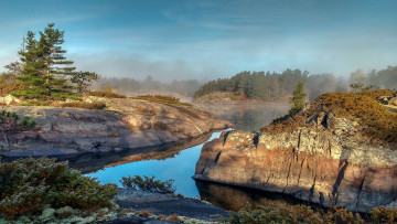 Картинка природа реки озера река лес