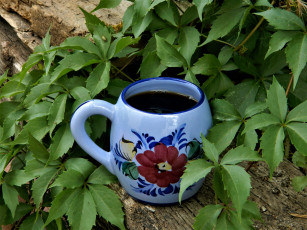 Картинка еда кофе +кофейные+зёрна напиток чашка